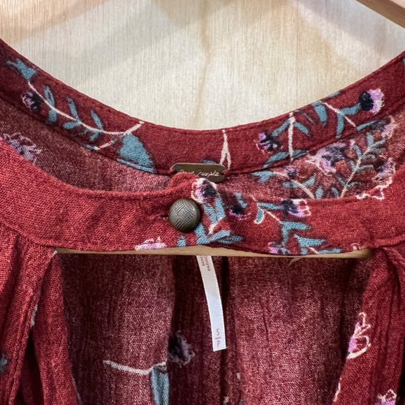 Free People Tree Swing Floral Tunic Minidress Sz Small - Picture 11 of 13